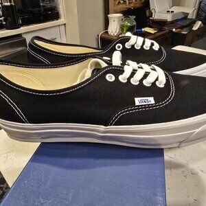 Vans Lx Authentic Reissue 44 Black White VN000CQABA2 Sneakers Mens Size 13 NEW